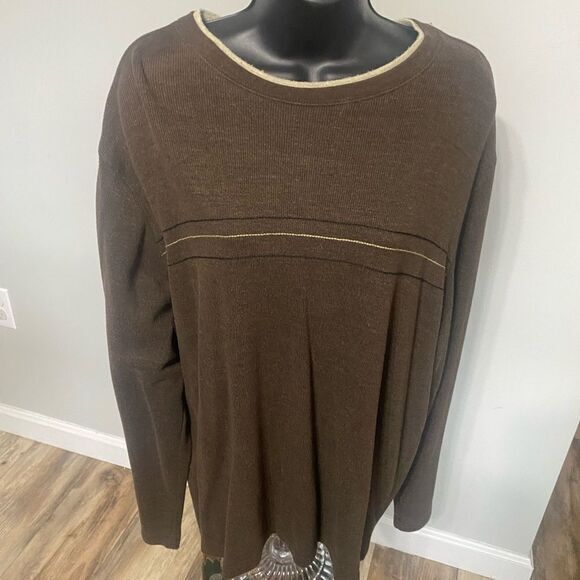 -‎ Men’s faded glory size extra large, long sleeve, striped top - Picture 1 of 3